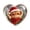 E, variant on Tyidzon Highland Cow Christmas Ornament, Heart Shape Flat Acrylic Print with Hanging Cord for Highland Cow Lovers and Tree Decoration, 3.15 in