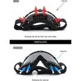 thumbnail image 4 of Motorcycle Goggles, Anti-scratch Dustproof Bendable Uv400 Eyewear Padded Soft Thick Foam,adjustable Strap Cycling Motocross, 4 of 5