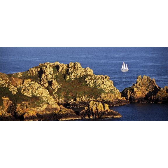 Channel Islands Atlantic Ocean Canvas Art - John Doornkamp  Design Pics (44 x 20)