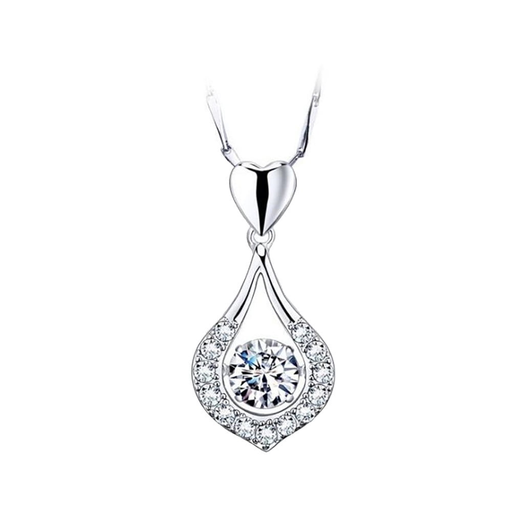 Cut-Out Crescent Moon Pendant With CZ In 925 Sterling Silver 25x12mm