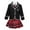 A Black, variant on iiniim Girls School Uniforms Suit Jacket Coat Tops with Shirts Pleated Skirt Anime Sailor Clothings Size 4-14 White 8-10