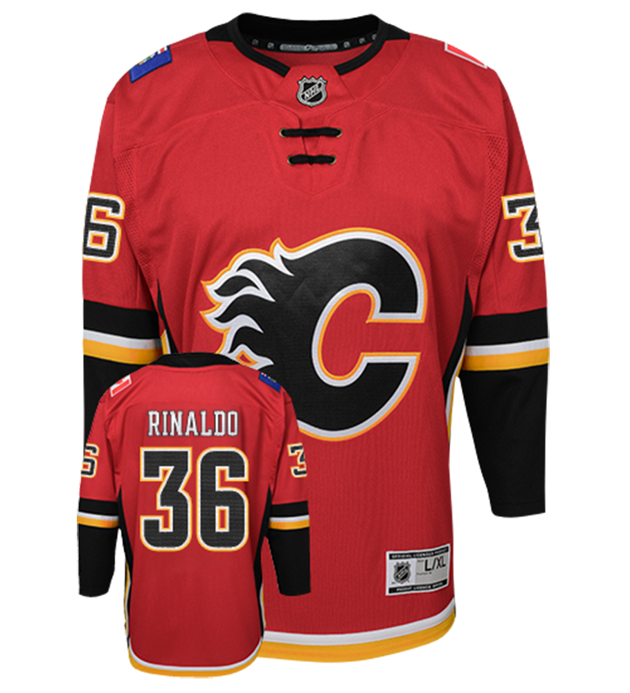 Zac Rinaldo Calgary Flames Home NHL 