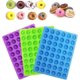 thumbnail image 5 of 3 Pack Mini Donut Silicone Molds, YuCool Non-stick Food Grade Silicone Candy Chocolate Jelly, Ice Cubes, Comes with 3 Droppers - Blue, Green, Purple, 5 of 5