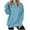 Sky Blue, variant on MXUIKV Sweatshirts Hoodies for Women Drawstring Loose Fitted Long Sweatshirts Activewear Homewear Casual Shirts Solid Color