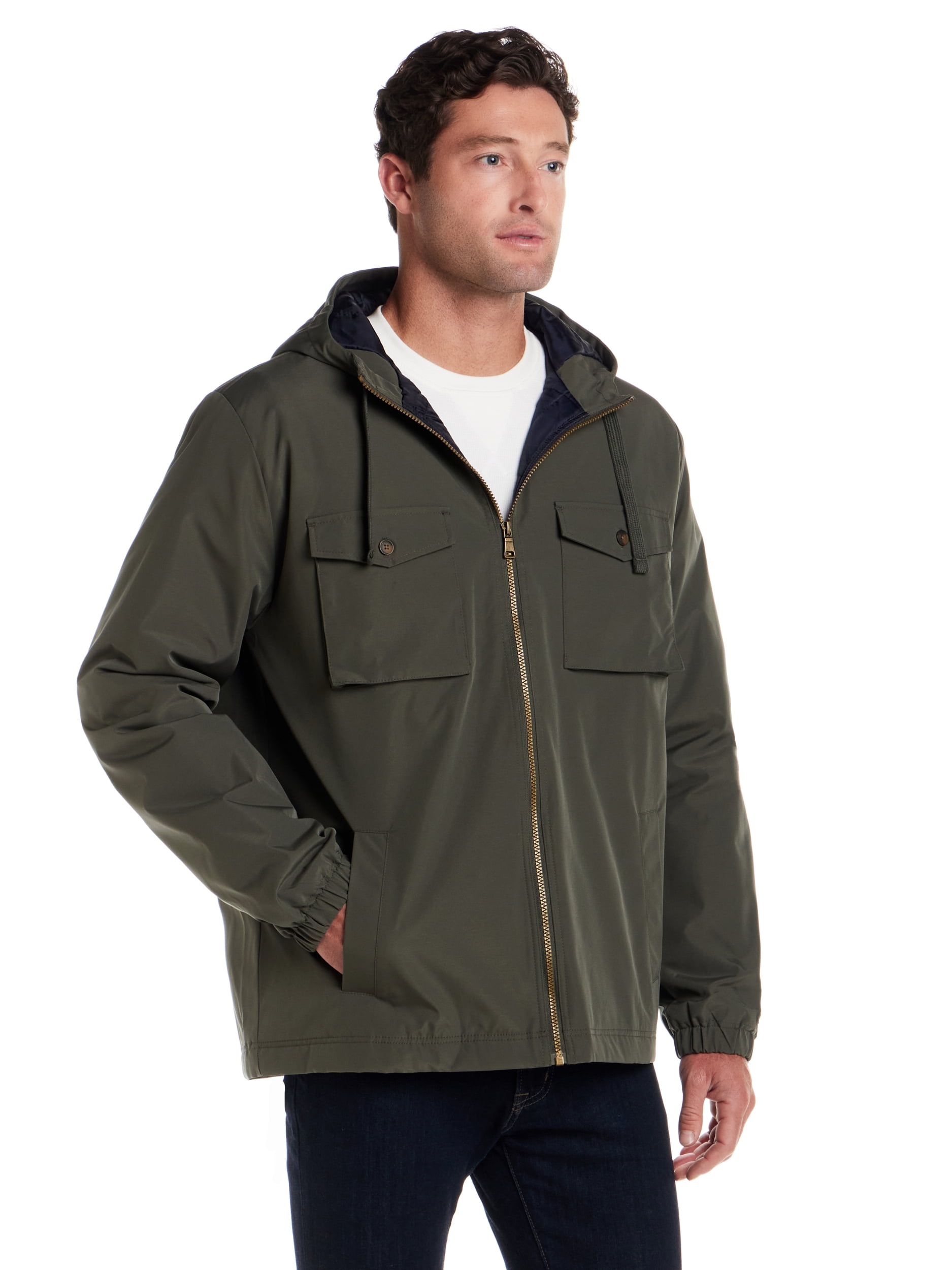 Frontier Threads Men's Lined Poly Memory Hooded Safari Jacket