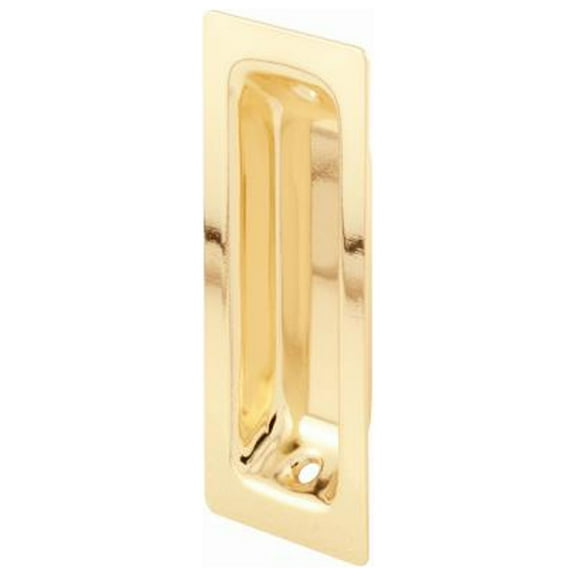 Prime-Line N 6826 Closet Door Pull Handle, Brass Plated, Oblong, 2-Pk. - Quantity 6
