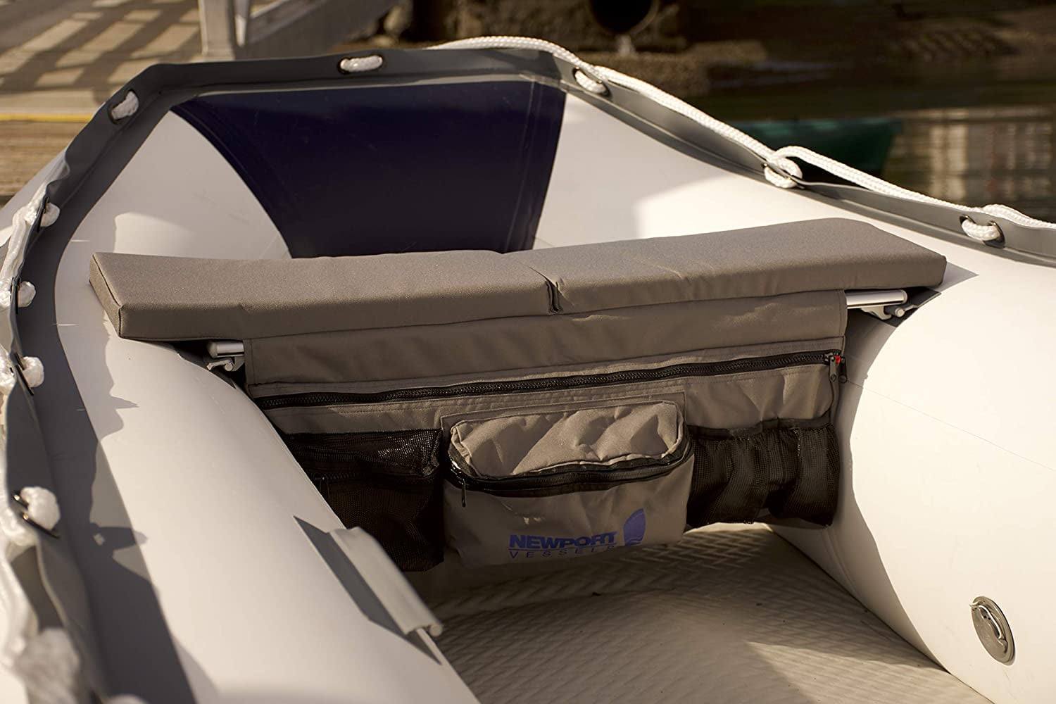 Newport Vessels Dinghy Inflatable Boat Seat Cushion & Underseat Storage
