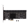 thumbnail image 1 of FLhrweasw Controlador Tarjeta Expansión PCIE 16 Puertos Adaptador PCIe X1 SATA3.0 6Gbps para PC, 1 of 9