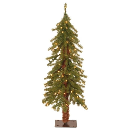National Tree Pre-Lit 3' Hickory Cedar Artificial Christmas Tree with 50 Clear (Best Way To Clear Cedar Trees)
