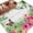 Ivory, variant on Tropical Spring Area Rugs 8'x10', Washable Small Throw Rugs for Living Room Patio, Floral Leaves Butterflies Burlap Rustic Indoor Outdoor Rug Non-Slip Low Pile Carpet Runner Reversible Floor Mats