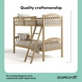 thumbnail image 4 of Storkcraft Long Horn Twin over Twin Bunk Bed, Natural, 4 of 17