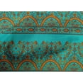 thumbnail image 4 of oneOone Cotton Cambric Fabric Leaves & Floral Block Printed Fabric 1 Yard 56 Inch Wide, 4 of 4