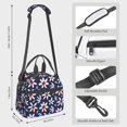 thumbnail image 2 of Uemuo Daisy Flowers Printed Lunch Bag Lunch Box Reusable Insulated Lunch Tote Bag, Leakproof Thermal Cooler Sack Food Handbags Case High Capacity, 2 of 5