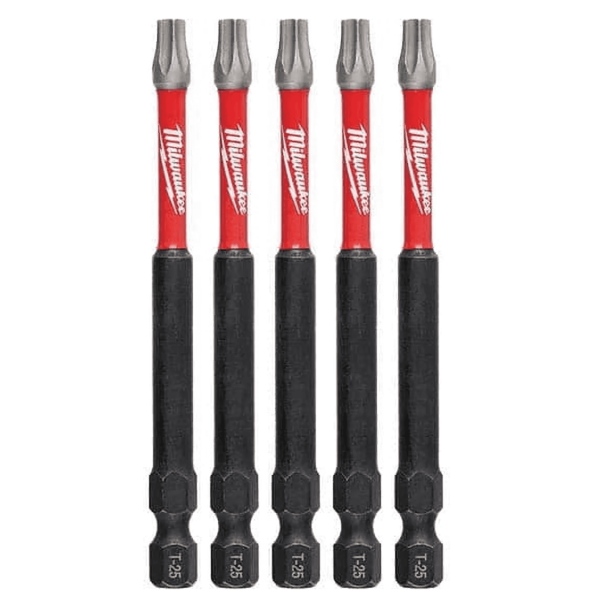 Milwaukee Tool SHOCKWAVE 3.5 in. T25 Impact Driver Bits (5 Pack)