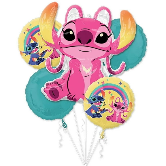 Lilo And Stitch Anagram Balloon Bouquet Kit (5 piece) - Party Supplies Decorations