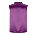 thumbnail image 6 of WCMZJ Women's Satin Silky Tops Wrap V Neck Drape Ruched Front Sleeveless Tank Top Elegant Dressy Fashion Blouse Top Purple XL, 6 of 6