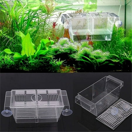 ZeAofa Aquarium Fish Tank Guppy Double Breeding Breeder Rearing Trap Box (Best Breeding Trap For Guppies)