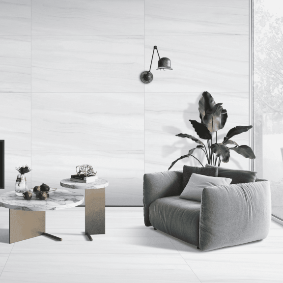 The Tile Life Dolomites White Matte Porcelain Tile 4x4 in Sample 1-Piece