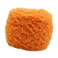 thumbnail image 4 of Hilo de terciopelo coral, hilo voluminoso para tejer a crochet y tejer, para gorros y bufandas de muñecas. Naranja, 4 of 9