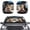 American Flag Bald Eagle, variant on Binienty Wildlife Elk Auto Sun Shade Windshield Easy Fold Car Front Window Sun Shade 2 Piece UV Protection Heatshield Reflective Sunvisor for SUV Truck Van