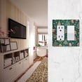 thumbnail image 5 of Yayeee Rocker Switch Wall Plate 1-Gang 4.6"x2.9" Home Decorative Outlet Cover, Green Christmas Gingerbread, 5 of 6