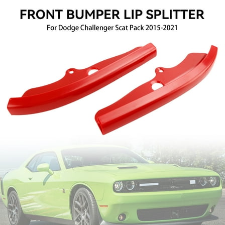 Front Bumper Lip Splitter Spoiler Fit Dodge Challenger Scat Pack 2015-2021