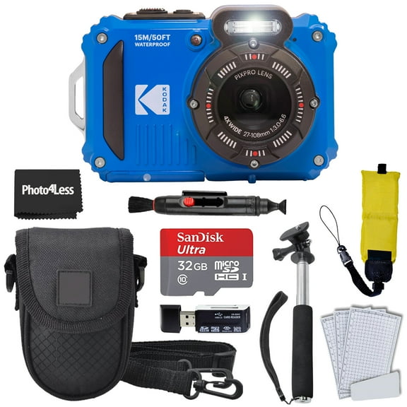Kodak PIXPRO WPZ2 Digital Camera (Blue)   Accessories
