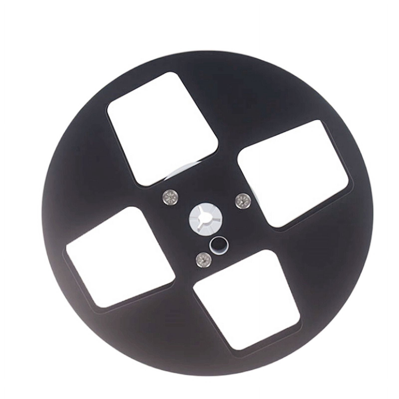 New 7In Light Metal Aluminum Take Up Reel for Reel to Reel Tape Recorders(Black)