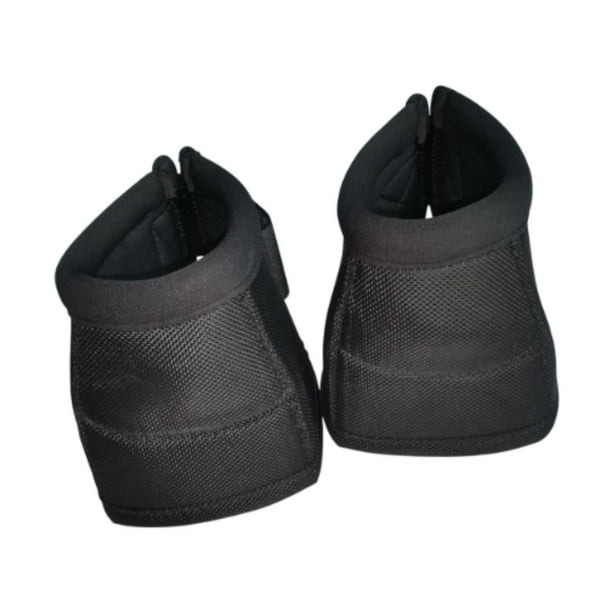 2 piezas de botas de campana para caballos, protección para cascos, envoltura rápida, equipo protector Medio