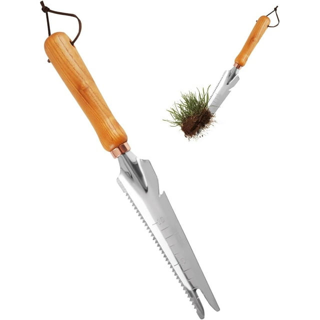 1 Multifunctional Stainless Steel Garden Shovel - Garden Weeding Tool - Hand Weeding Tool - Weeding Shovel for Weeding, Digging and Pruning