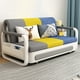 thumbnail image 3 of Sofá cama plegable moderno con tapicería de tela, muebles de apartamento, marco de Metal extensible para sala de estar, comedor, uso en Hotel, 3 of 4