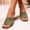 Green, variant on ssuyfkrb Womens Wedge Sandals,Sandals Women Comfortable,Summer Sandals for Women,Square Toe,Slip-On,Open Toe,Casual,Orange,Free Size