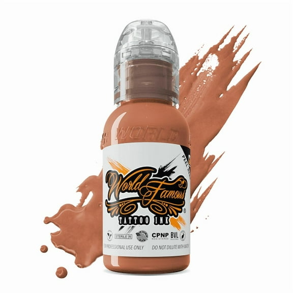 World Famous Tattoo Ink - Professional Tattooing Pigments - Van Gogh Tan 1oz