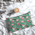 thumbnail image 5 of Yiaed Tropical Flamingo Print Brushed Microfiber Envelope Pillowcases, Standard,Envelope Closure Pillow Cases(No pillow core)-14"x20", 5 of 6