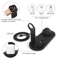 thumbnail image 4 of MesaSe Wireless Charging Station with 360° Rotation iOS Phone Micro Type-C 3 in 1 Charging Stand Base Multifunctional Desktop Charger for Moblie Phone Smart Watch (Black), 4 of 6