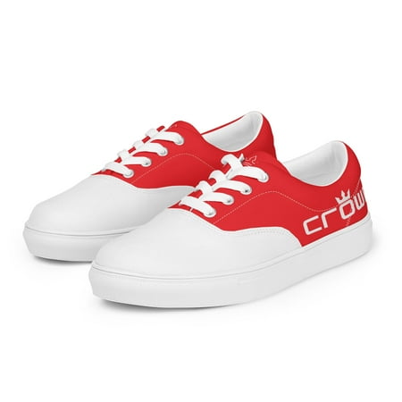 

CROWN RED Menâ€™s lace-up canvas shoes