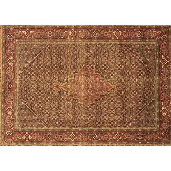 Ahgly Company Indoor Rectangle Persian Brown Traditional Area Rugs, 3' x 5'