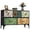 Floral Painted-11.73"D x 39.37"W x 25.08"H, variant on Dresser For Bedroom With 5 Drawers  Wide Chest Of Fabric Storage Organizer Unit Bins Closet Living Room Hallway Floral Painted