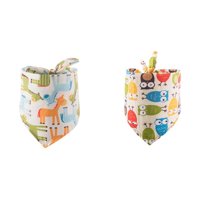 Foulard pour Animaux en Coton Confortable Serviette Triangulaire Réglable Petite Très Douce; et Animaux Col Réutilisable pour Toilettage Type 1