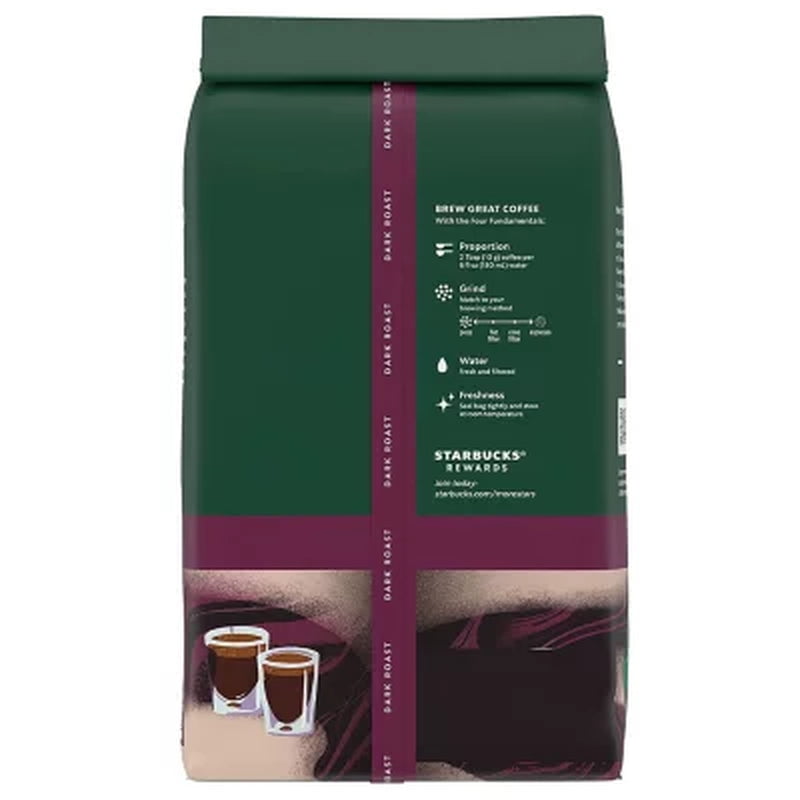 Starbucks Whole Bean Coffee, Espresso Roast Dark 40 Oz.