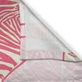 thumbnail image 3 of Ambesonne Pink Zebra Kitchen Curtains, I Love Zebras Words, 55"x39", Pink Ivory Pale Pink, 3 of 3