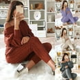 thumbnail image 3 of Women Autumn Winter Two Piece Set Knit Outfit Sweater Jumper Pants Trousers, 3 of 7