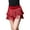 Red, variant on YM YOUMU Girls Kids Fringe Dance Hip Skirt Latin Cha Cha Performance Tassel Swing Design Mini Skirt