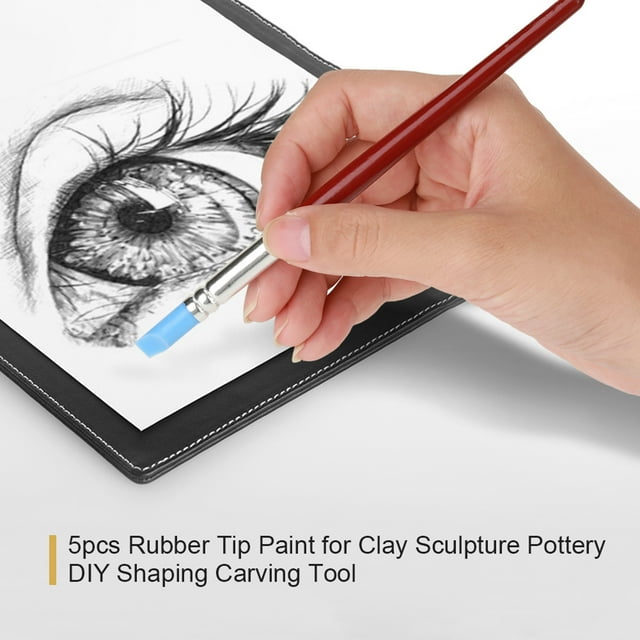 5PCS Rubber Tip Paint, Delicately Crafted and Small in Size, DIY Shaping Carving Tool, For Carving, Shaping, Doing Clay Sculpture