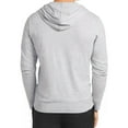 thumbnail image 2 of LACOSTE Mens Silver Graphic Long Sleeve Crew Neck Classic Fit Hoodie 3XL, 2 of 2