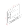 thumbnail image 3 of Moveis Mueble TV Moderno y Panel Colgante Pantalla hasta 55” Moveis Frizz Supreme, 3 of 3