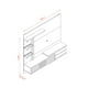 thumbnail image 3 of Moveis Mueble TV Moderno y Panel Colgante Pantalla hasta 55” Moveis Frizz Supreme, 3 of 3