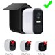 thumbnail image 2 of (negro)Juego de 2 fundas de silicona para cámara de vigilancia EufyCam 2C / 2C Pro, funda protectora de silicona negra contra los rayos UV y la intemperie, suave, resistente al agua y, 2 of 5