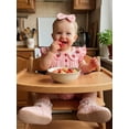 thumbnail image 6 of BemeyourBBs Baby Girls Summer Clothes Cotton Strawberry Outfits Bubble Romper Strawberry Embroidery Flying Sleeve Round Neck Bodysuit Playsuit and Headband Set, 6 of 9