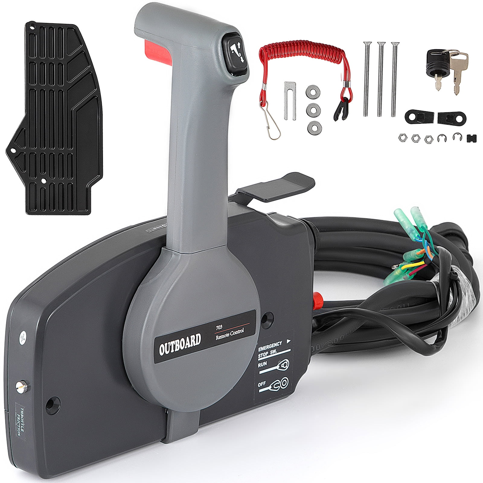 VEVOR Boat Throttle Control Outboard Remote Control Box +10 Pin Cable
